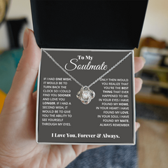 To My Soulmate - Love Knot Necklace